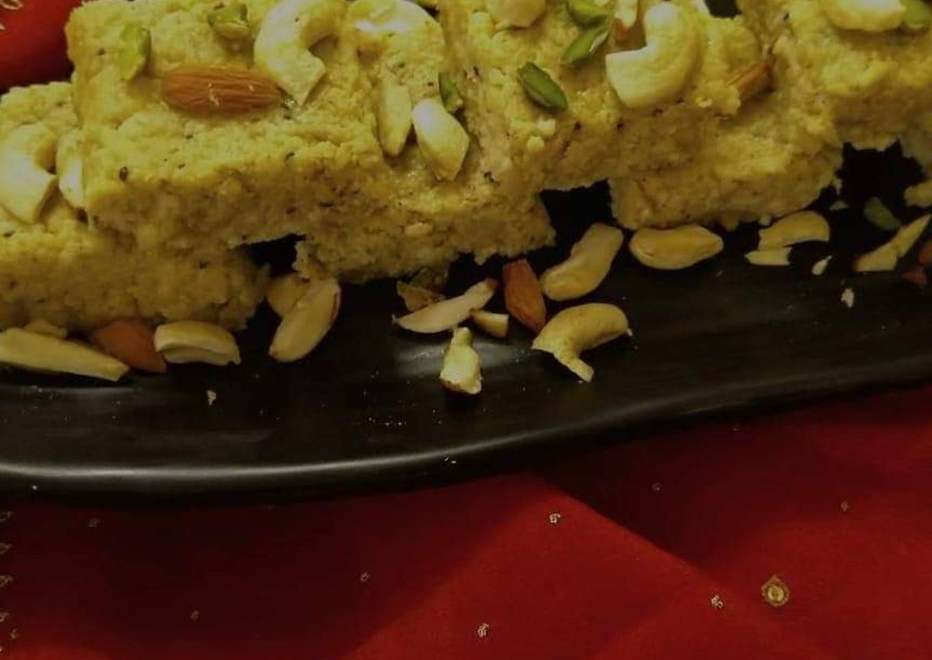 Apple and kiwi ki Barfi