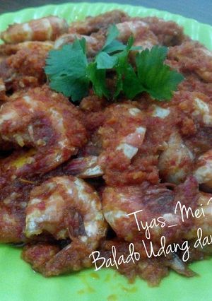 Foto resep Balado Udang dan Telor Ceplok