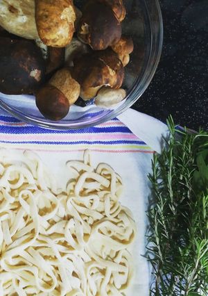 Foto di Tagliatelle ai funghi porcini dell'Etna