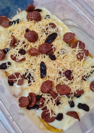 Foto resep Pisang fla custard
