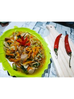 Foto resep Tumis Bakso Sayur