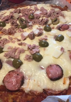Una foto de Masa de penca de acelga para pizza