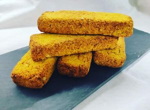 Foto di Bastoncini di ceci e zucca