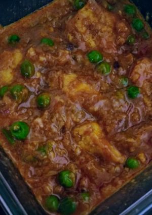 A picture of Peas Paneer in my style.