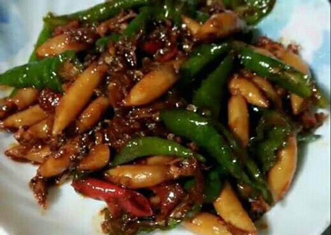 Resep Cumi Asin Kecap Cabe Hijau Oleh Indira Quin Cookpad