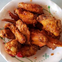A picture of Simple fried wings#4weeks challenge #photography challenge.