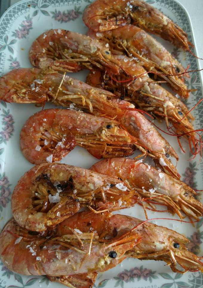 Una foto de Langostinos a la plancha