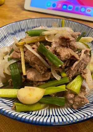 炒牛肉（白醋口味） 的食譜成品照片