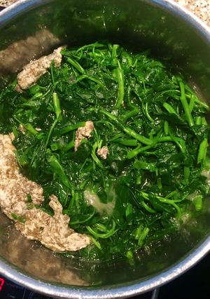 Hình của món Canh cáy rau muống🦀🦀🦀.
