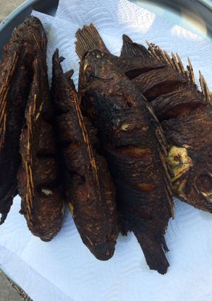 Una foto de Pescado frito en disco