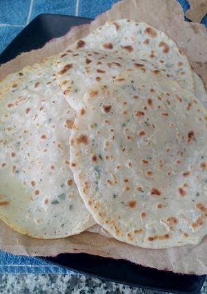Una foto de Panqueques salados (sin huevo)