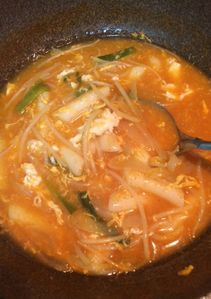 簡易湯年糕-簡單料理 的食譜成品照片