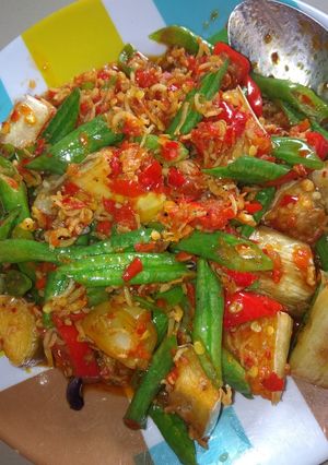 Foto resep Terong teri Balado