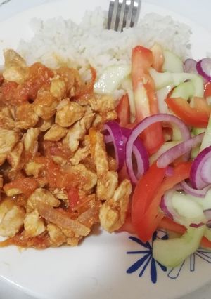 Una foto de Cuadritos de pechuga BBQ - Bistec