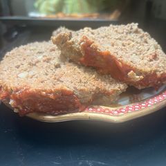 A picture of Mum's Oat Meatloaf.