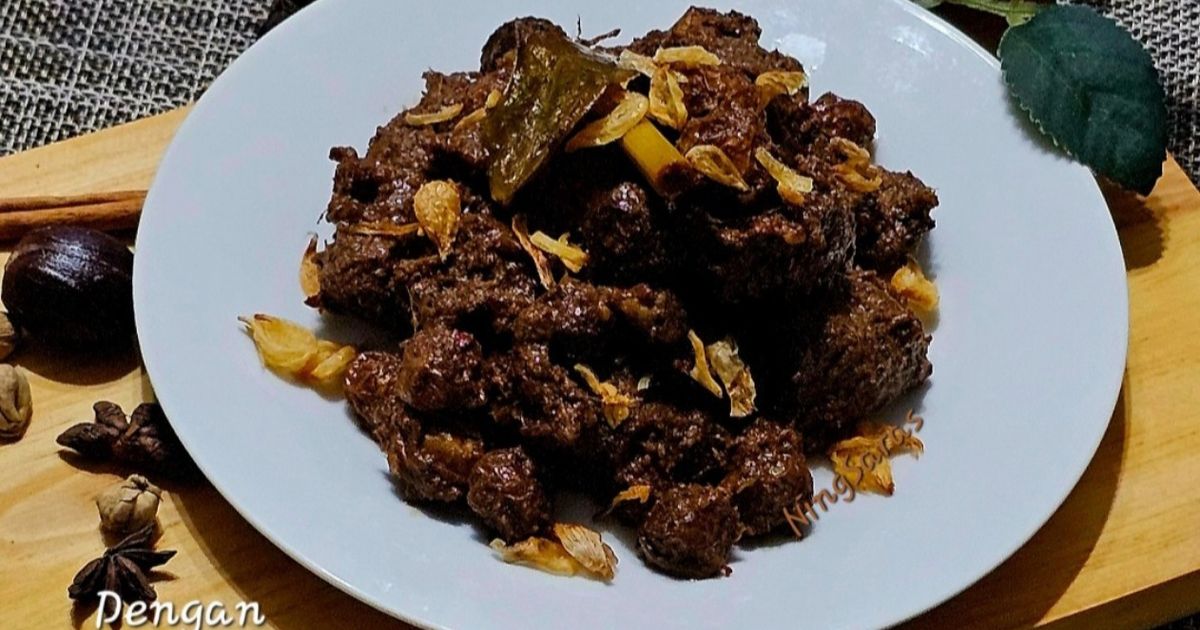 Pasta Rendang Resep Rendang Masak Hitam (Dgn Pasta Kelapa Sangrai & Kentang Mini🥩😋 ...