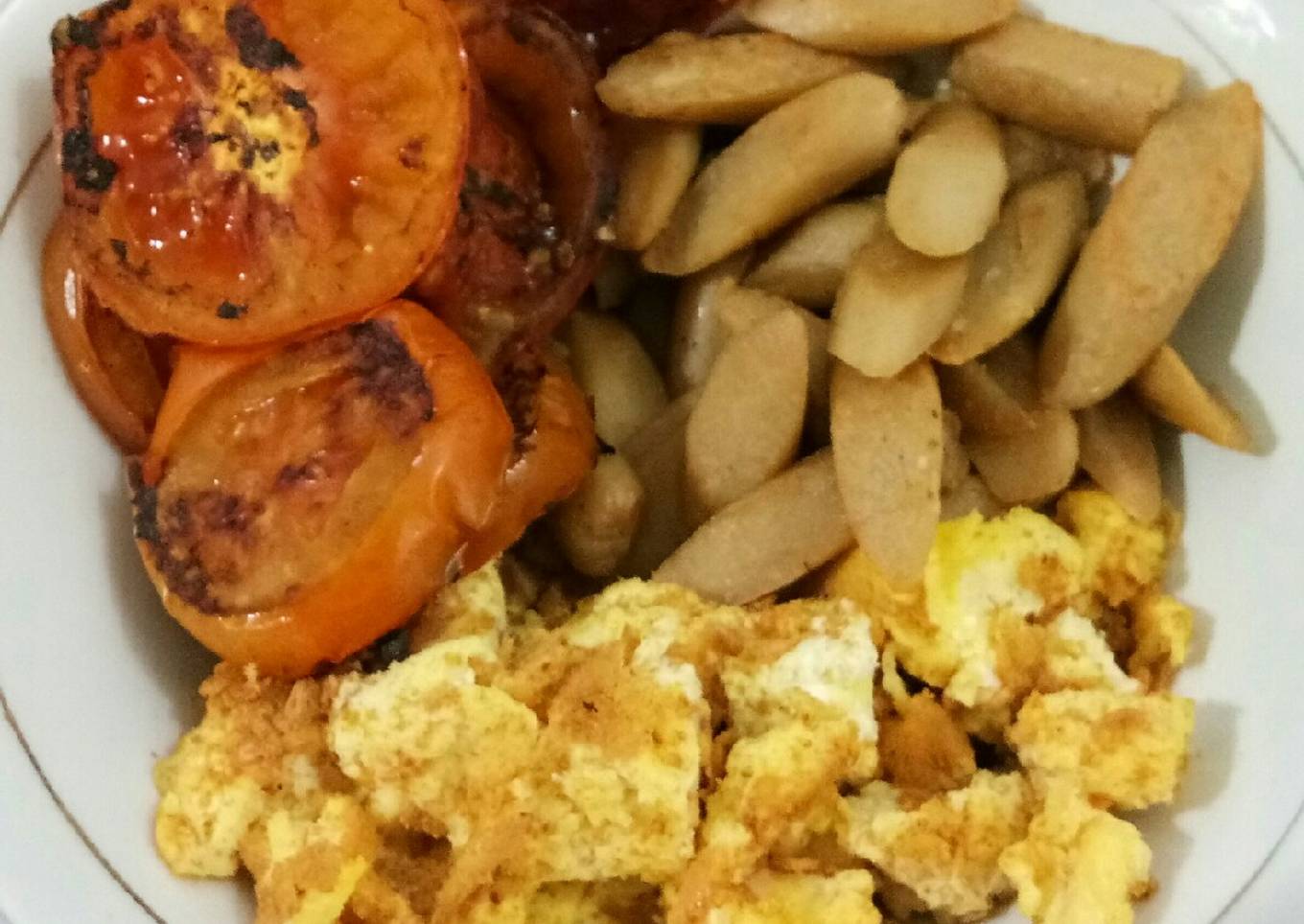 Telor Sosis Tomat Panggang
