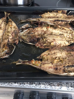 Una foto de Xurelo o jurel al Horno