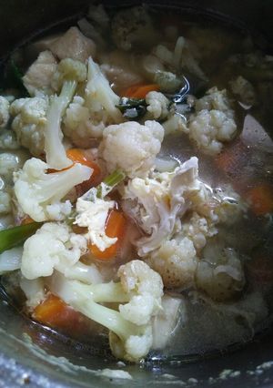 Foto resep Sup kembang kol,telur