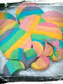 Foto resep Rainbow Shortbread Cookies