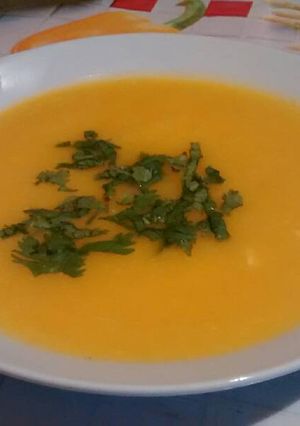 Una foto de Crema de auyama