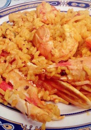 A picture of Baked Seafood Paella.