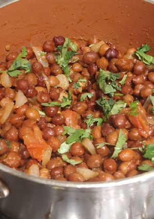 A picture of Healthy Brown Chick Peas Chaat.