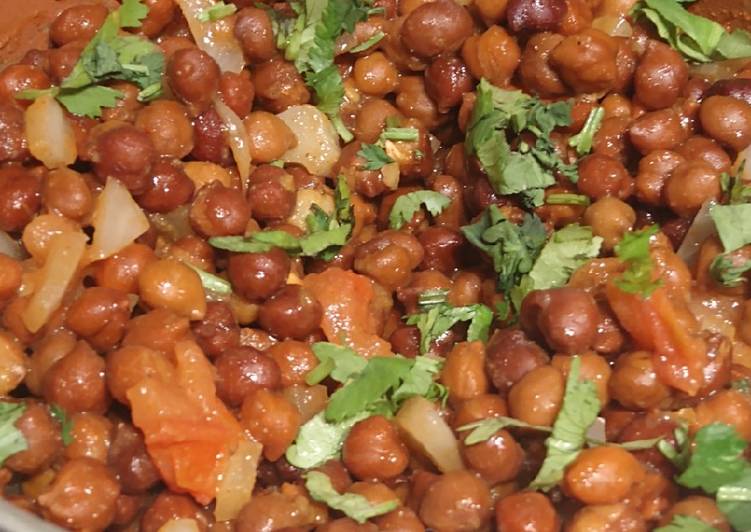 Easiest Way to Make Speedy Healthy Brown Chick Peas Chaat