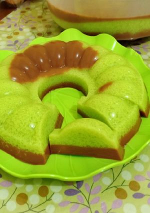 Foto resep Puding lumut pandan coklat