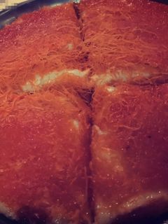 صورة لوصفة كنافة بكريمة الجبن