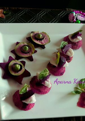 A picture of Savoury beetroot Cupcakes.