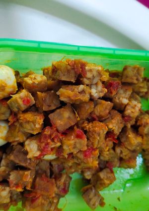 Foto resep Tempe telur puyuh balado