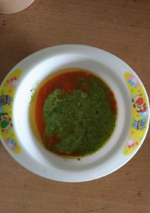 Foto resep 01. Bubur bayam- Mpasi 6 bulan penambah zat besi