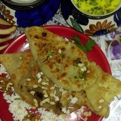 A picture of Fish Shaped Apple paratha.