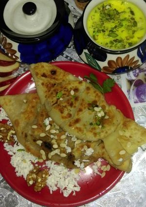 A picture of Fish Shaped Apple paratha.