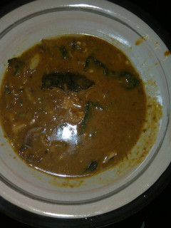A picture of Ogbono and okro soup.