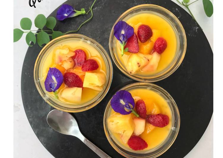 Puding Susu Buah (Fruits Dingsu)
