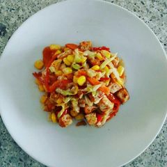 A picture of Tofu and Veggies Stir Fry.