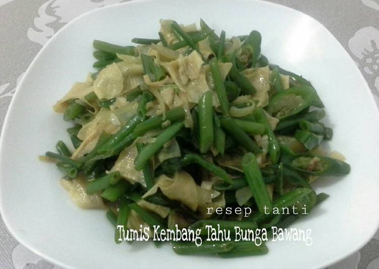 Tumis Kembang Tahu Bunga Bawang