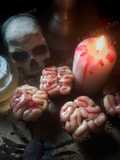 Cupcakes cervelles d'Halloween