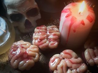 Cupcakes cervelles d'Halloween