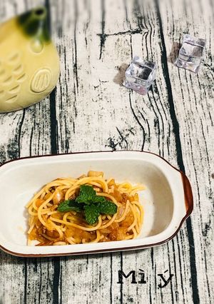 Hình của món Mì ý sốt bò băm -ăn dặm.