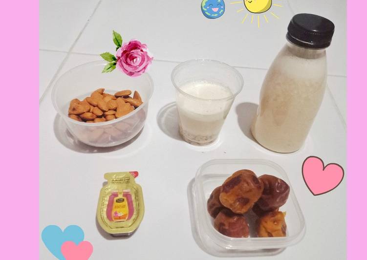Bagaimana Membuat Susu Almond Kurma ❤ yang Lezat Sekali