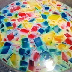 A picture of Rooh Afza or jelly sharbat.