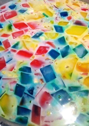 A picture of Rooh Afza or jelly sharbat.