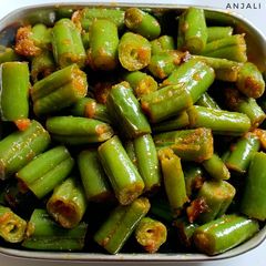 A picture of French Beans Sabji.