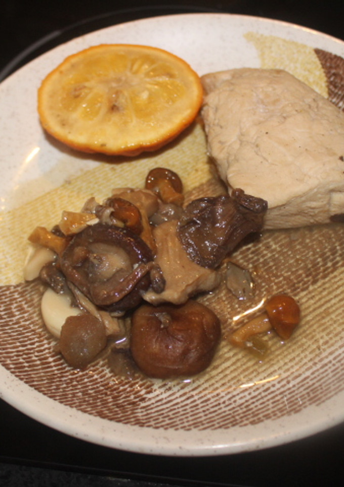 Una foto de Solomillo de pavo con setas al horno
