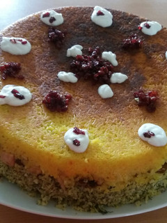 عکسی از دستور ته چین دو رنگ
