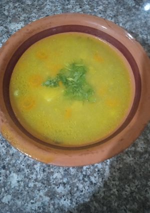 صورة لوصفة 😋شوربة جلبانة مرقة بيضاء👌