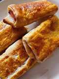 Napolitanas de jamón york y queso en freidora de aire